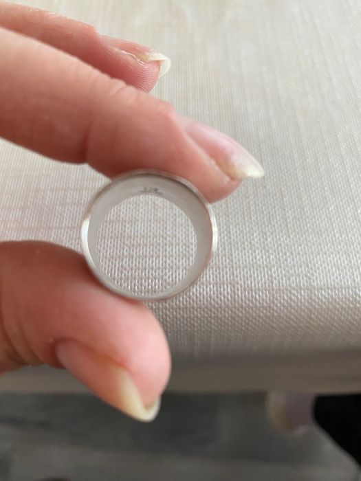 Сребърен пръстен халка