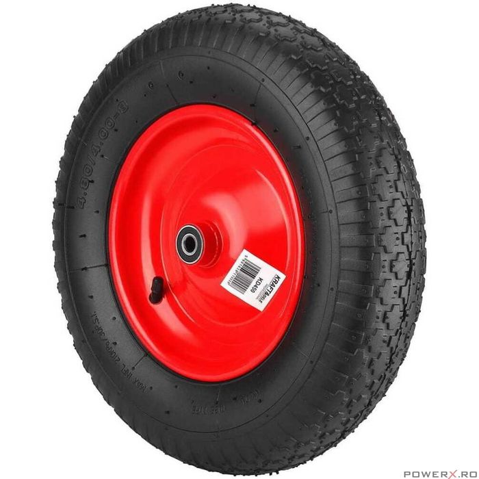 Roata pentru roaba rosie cu rulment, 16", Kraft