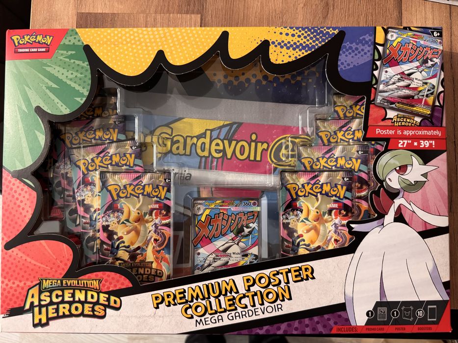 Pokemon TCG Ascended Heroes premium poster collection Mega Gardevoir