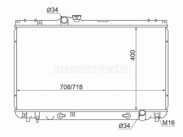 Радиатор Toyota Chaser