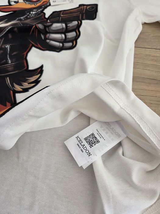 Tricou alb Iceladon cu Donald Duck terminator
