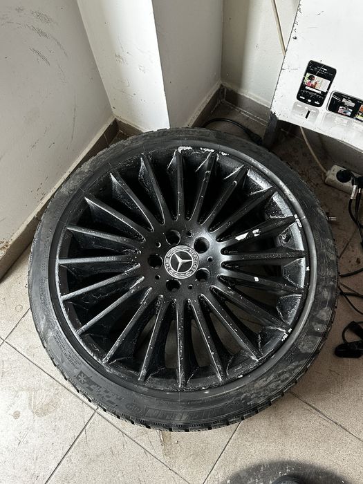 Jante mercedes 19 inch in doua latimi cu cauciucrui de iarna
