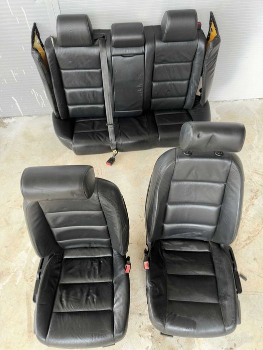 Interior piele Audi A6 C6 2004–2011 scaune față+banchetă spate fețe uș