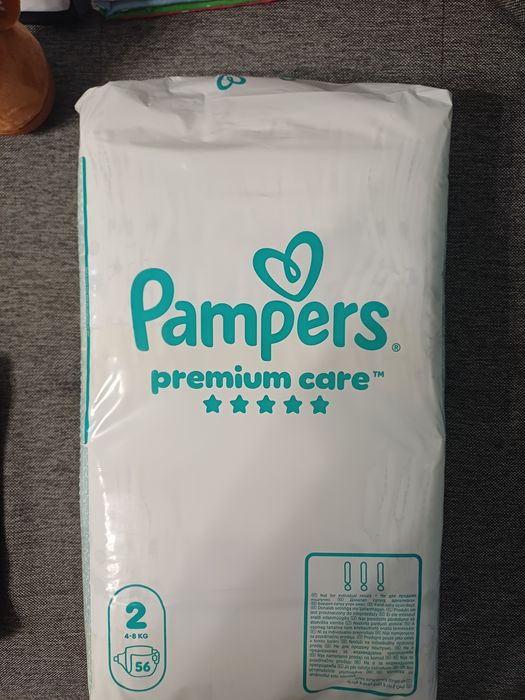 112 scutece (2 pachete x 56 bucati) Pampers Premium Care marimea 2 (4-8 kg)