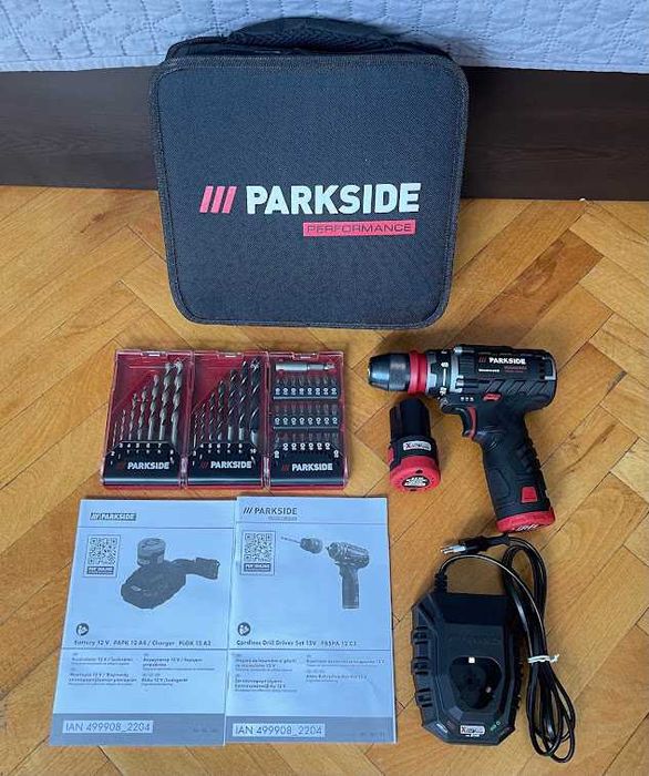 Нов винтоверт Parkside 12V с две скорости и свалящ се патронник
