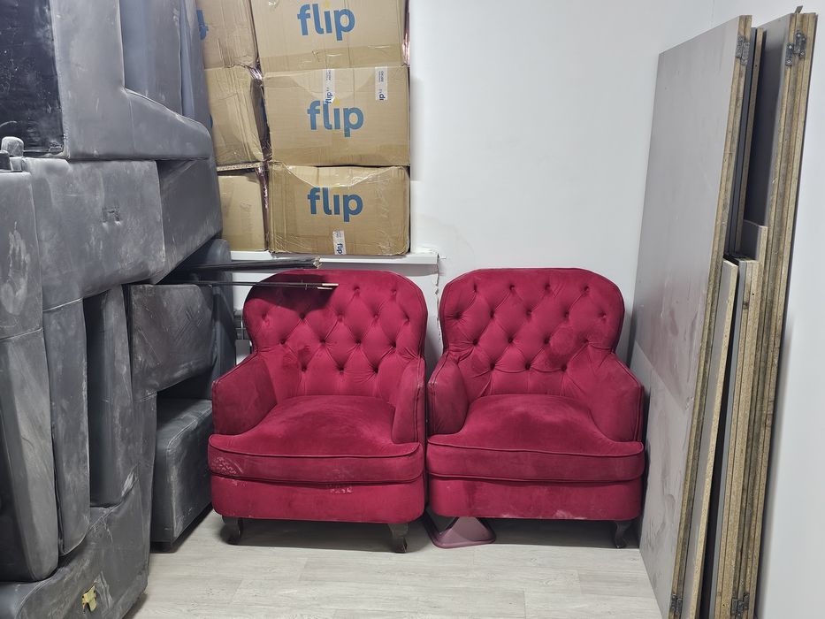 Диван и кресло бу