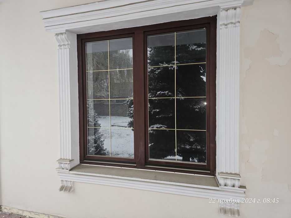 Окна деревянные со стеклопакетом