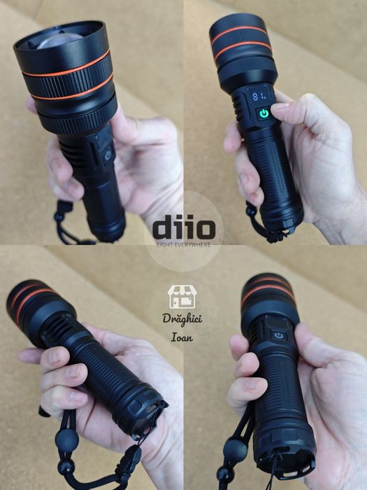 Lanterna M80 TURBO -MEMORY DIGITAL- led M80 LASER pt.distanta < 1,5km