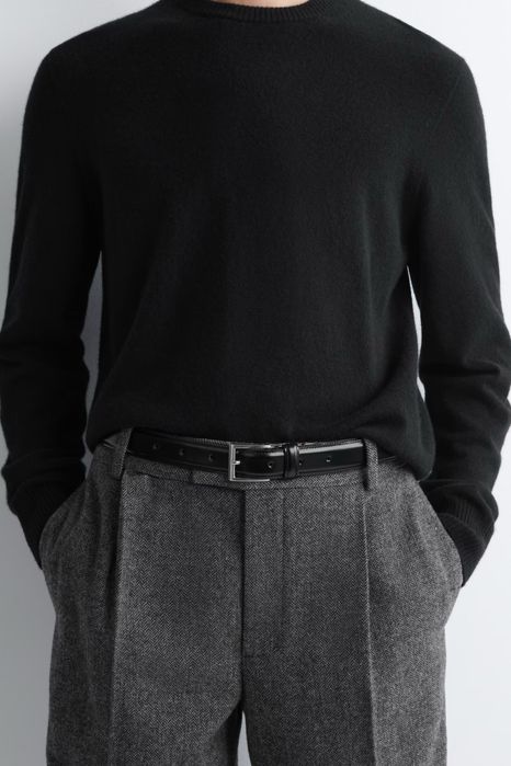 COS Curea de piele neagra