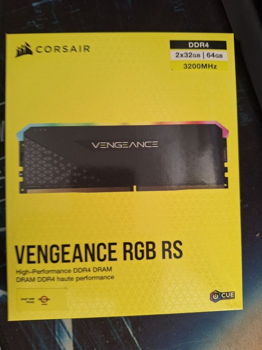 Kit Corsair Vengeance RGB RS 64GB DDR4 2x32GB  3200Mhz