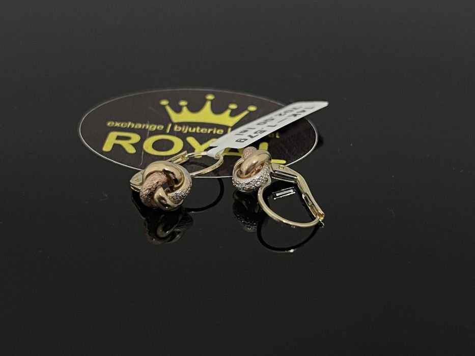 Bijuteria Royal CB: Cercei dama aur 14k 1,57gr