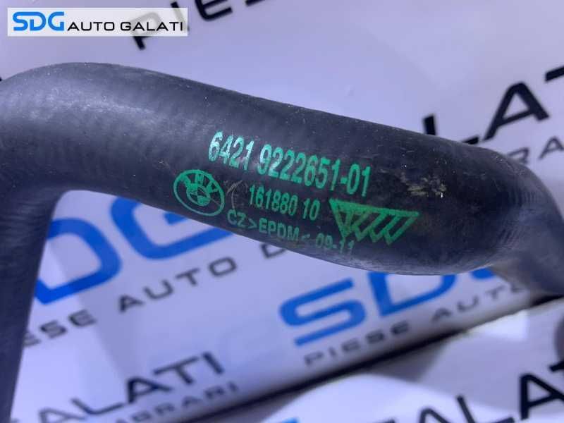 Furtun Conducta Apa Radiator Ulei Termoflot BMW Seria 3 E90 E91 2.0 D N47 2007 - 2011 Cod 9222651 6421922265101 16188010