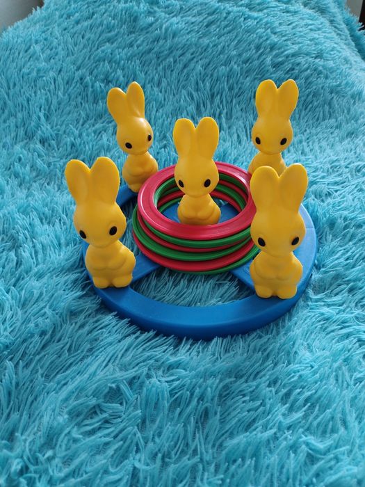 Музыкальная игрушка, зайчики-колечки