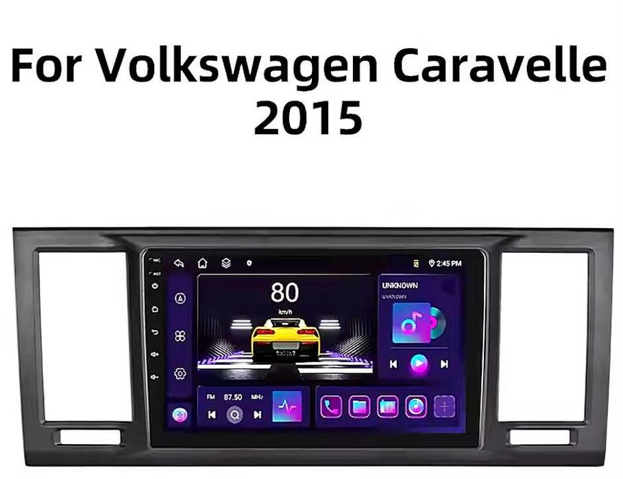 Мултимедия за Volkswagen Caravelle 6 Transporter, VW T6, Multivan, Android, Навигация, Двоен дин 2015 2016 2017 2018 2019 2020 година Т6