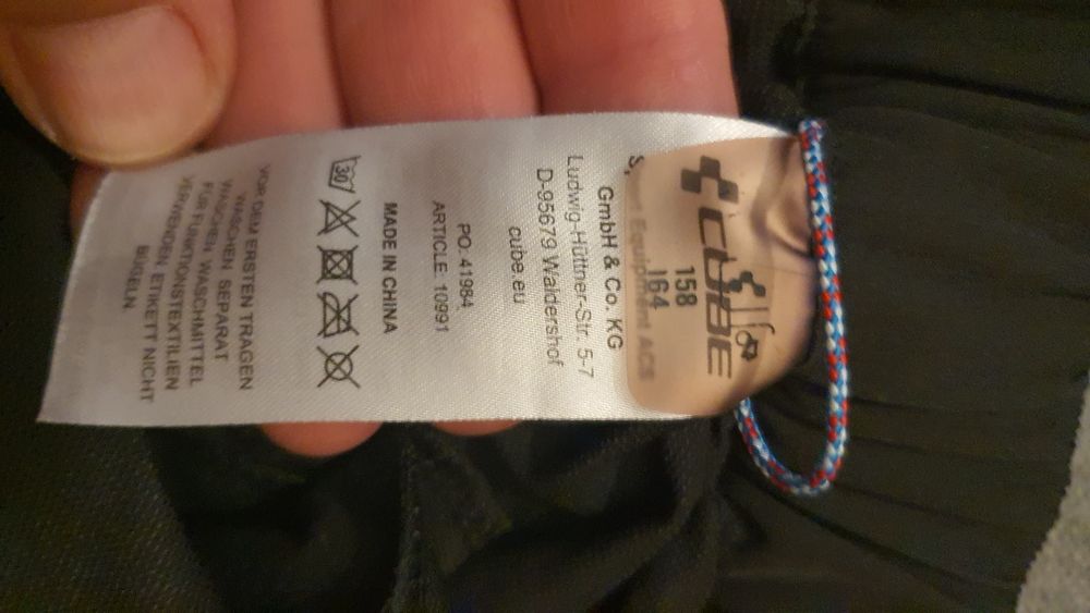 Pantaloni CUBE copii 158-164 12-13 ani