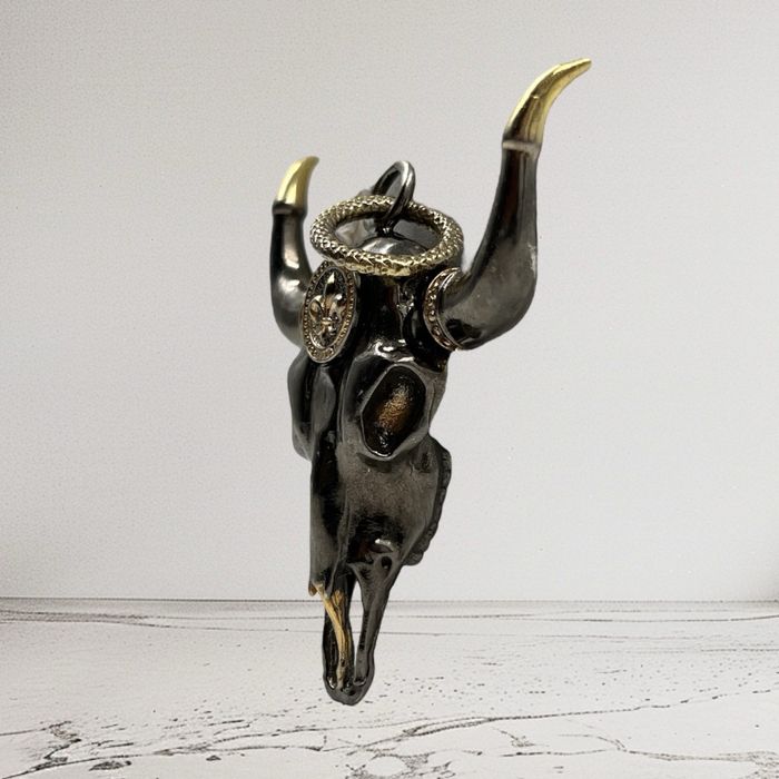 Сребърна висулка bloom бик