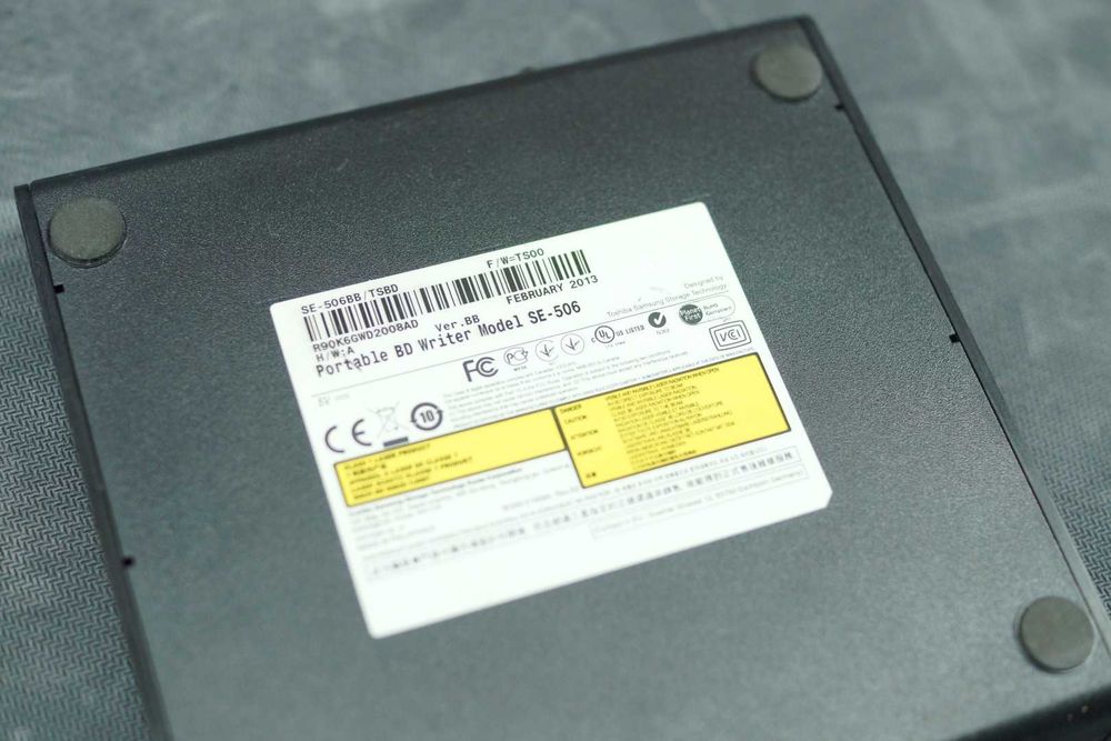 Blu-Ray Writer Extern Samsung SE-506BB Slim Portable BD-RW / DVD-RW