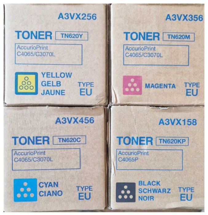 Set Complet Toner CMYK Konica Minolta Original TN620