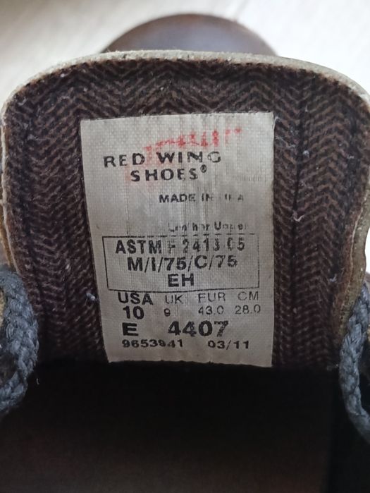 Redwing shoes полуботинки для работы