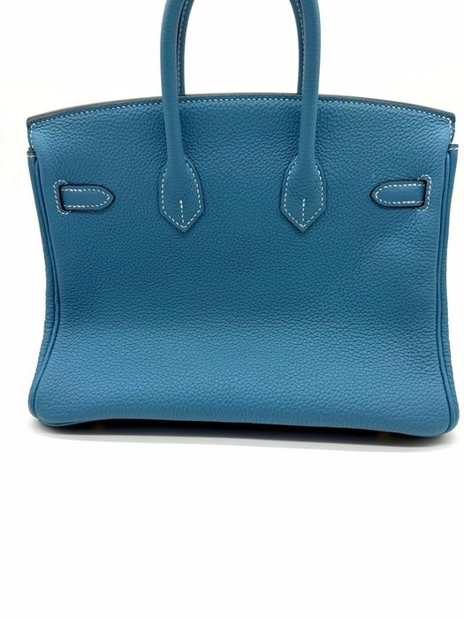 HERMES Birkin 25 Togo Blue Jean Gold Hardware An 2024 Litera W Acte