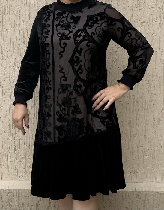 Велюровое платье