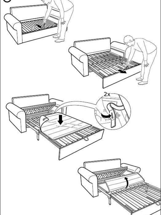 Разтегателен диван Ikea Backabro 2ка