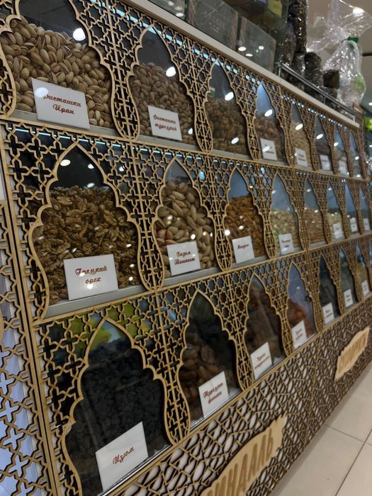 Ветрина касса для продажи сухофруктов