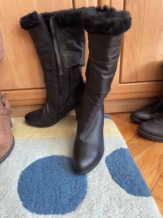 Ботуши естествена кожа 36р-р нови