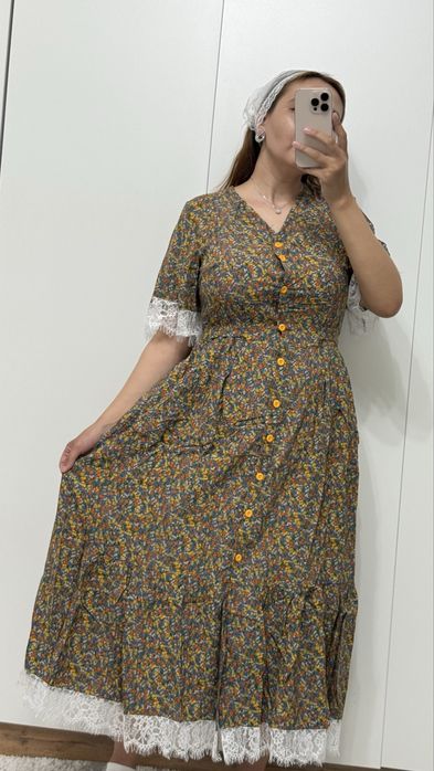 Красивое платье халат