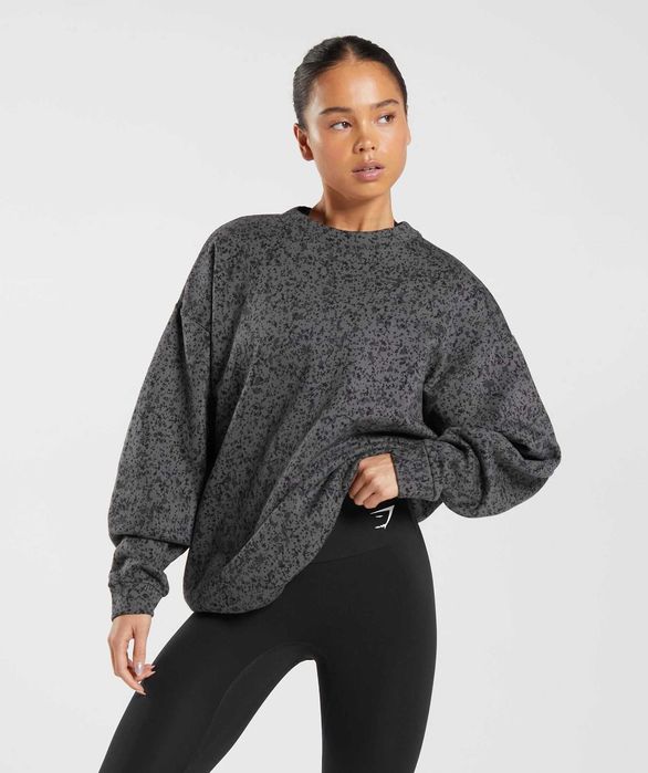Gymshark Mineral Print Sweater Oversized женска блуза фланела XS / S