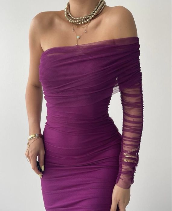 Рокля Atena Purple от Мистик бутик