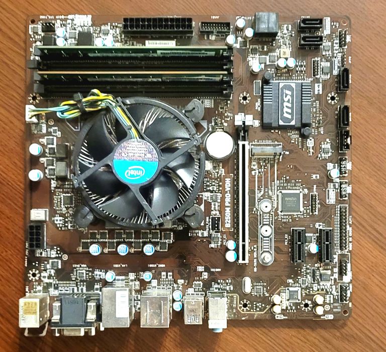 Kit 1151 v1 B250m placa de baza + procesor 7400+ 8gbRAM+cooler