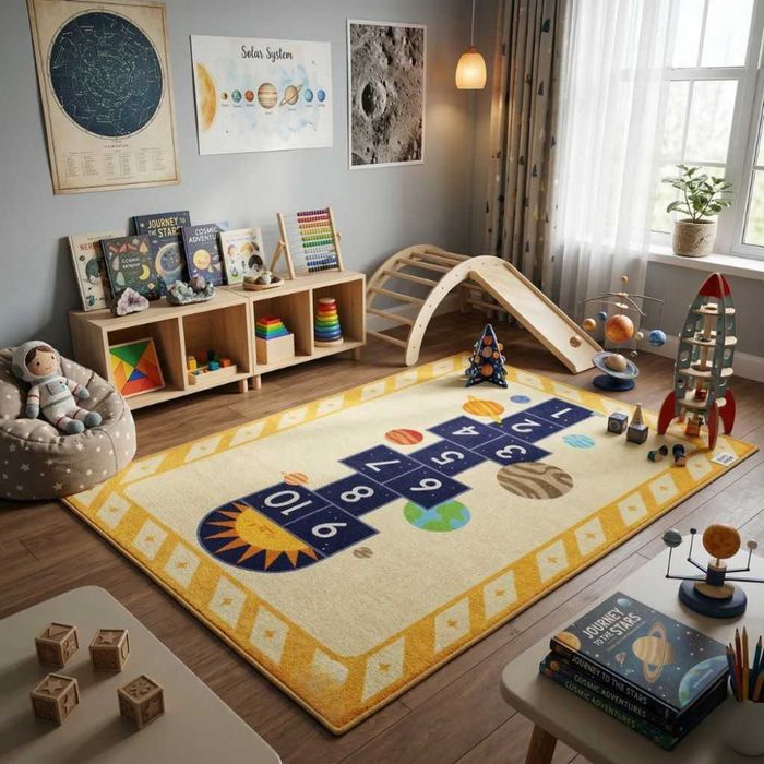 Детски килим 120x160 см, 12 дизайна, водоустойчив, неплъзгащ се