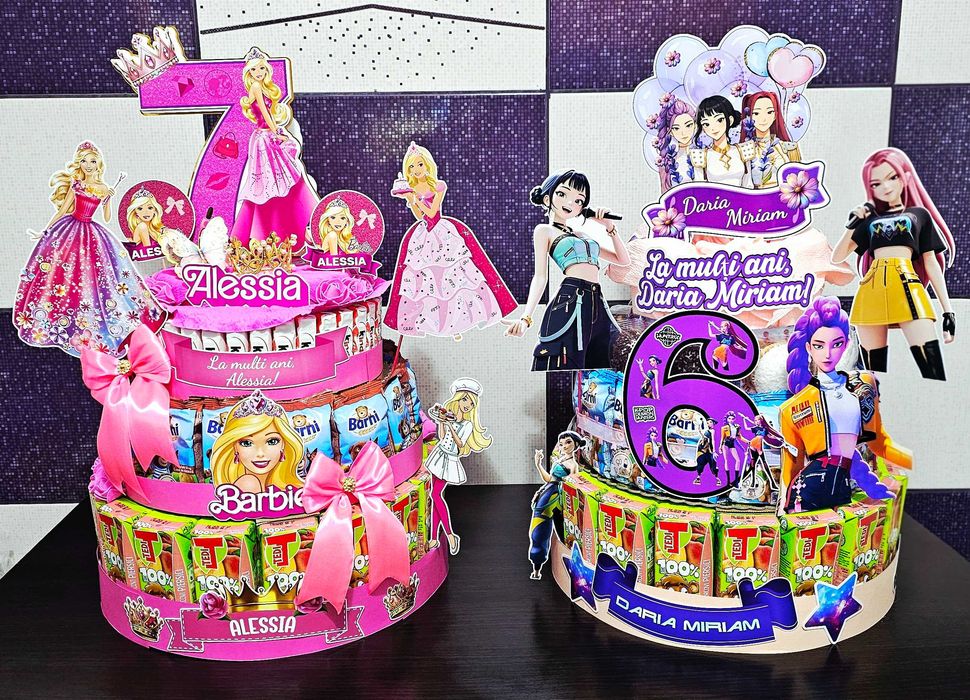 Tort din dulciuri ambalate personalizat