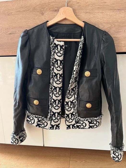 Pinko яке естествена кожа