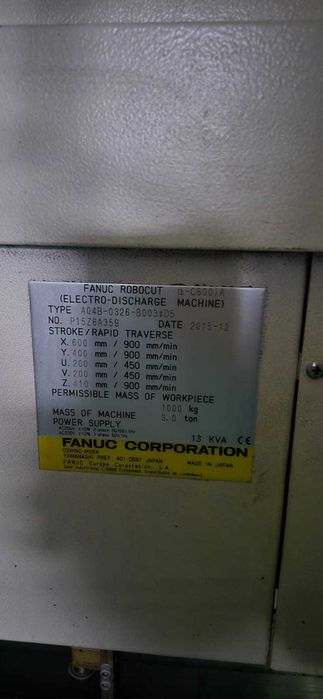 Fanuc Robocut Alpha C600Ia second-hand