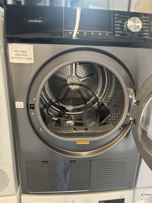 Uscător de rufe cu pompă de căldură 10kg Cecotec Bolero DressCode Dry 10355