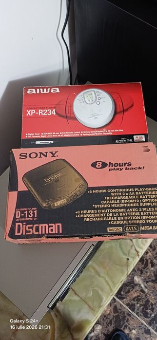 Walkman cd.player Sony si Aiwa
