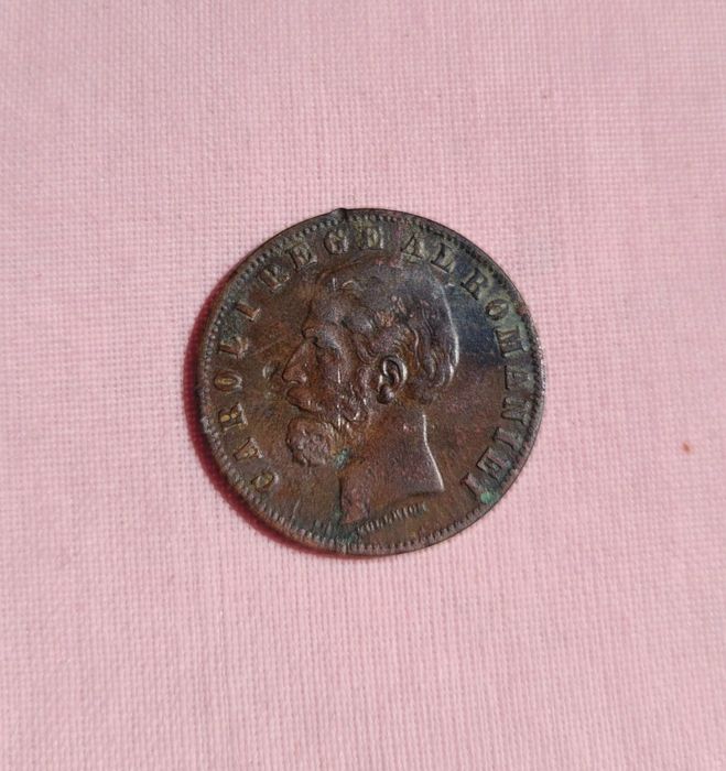 Vand moneda Carol I Rege Al Romaniei ,valoare 5 bani