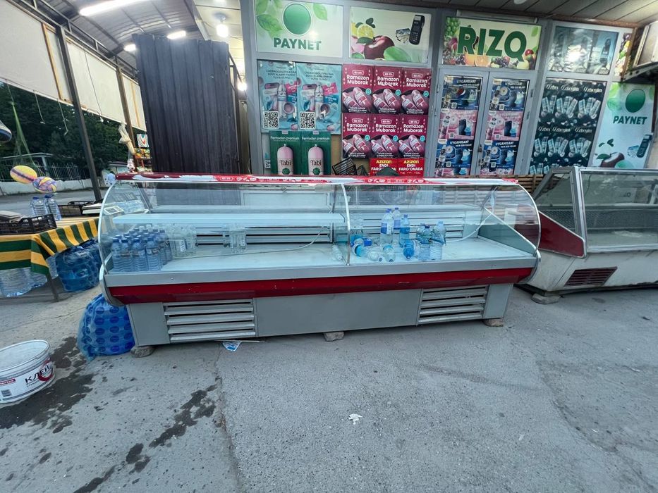 Vitrina xolodenik oziq ovqat magazin dokoni uchun