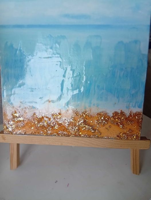 Картина с епоксидна смола море ръчна изработка