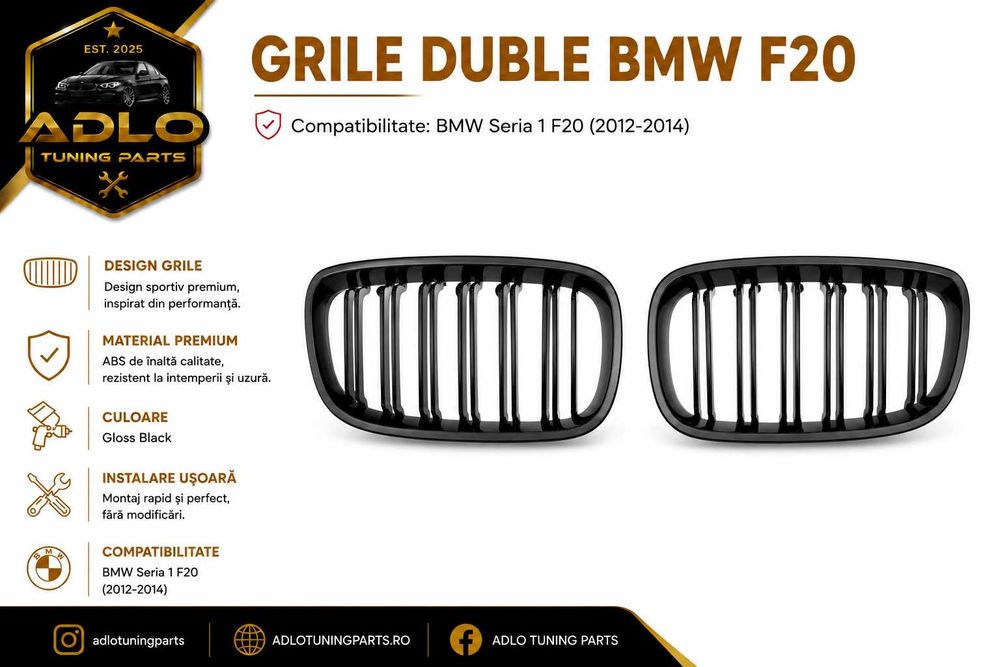 Grile Nari Duble M BMW F20 Seria 1