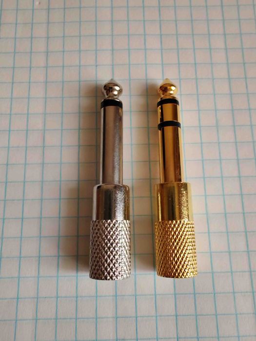 переходник для наушников или микрофона 3.5 мм на 6.3 мм Польша