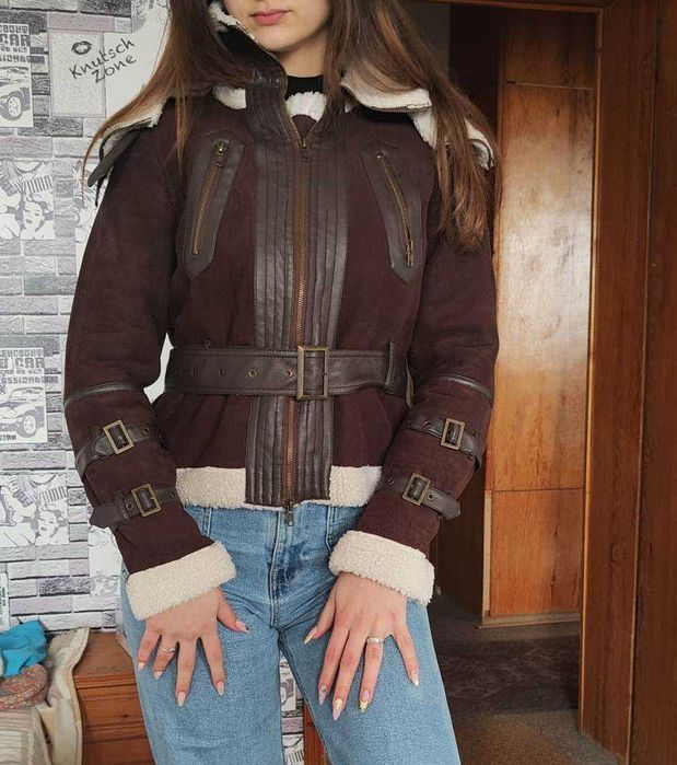 Дамско късо велурено яке, Morgan, S