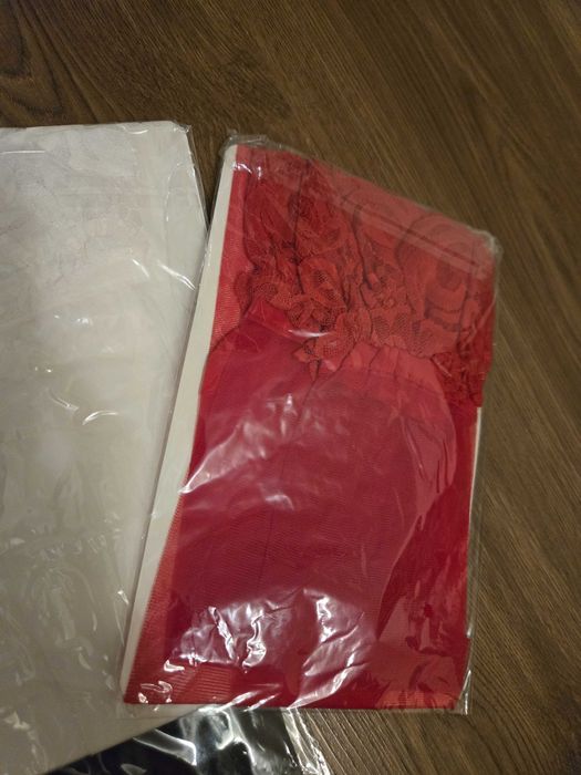 Sale!! Нови секси чорапи 7/8 дълги за жартиери с дантела S_M