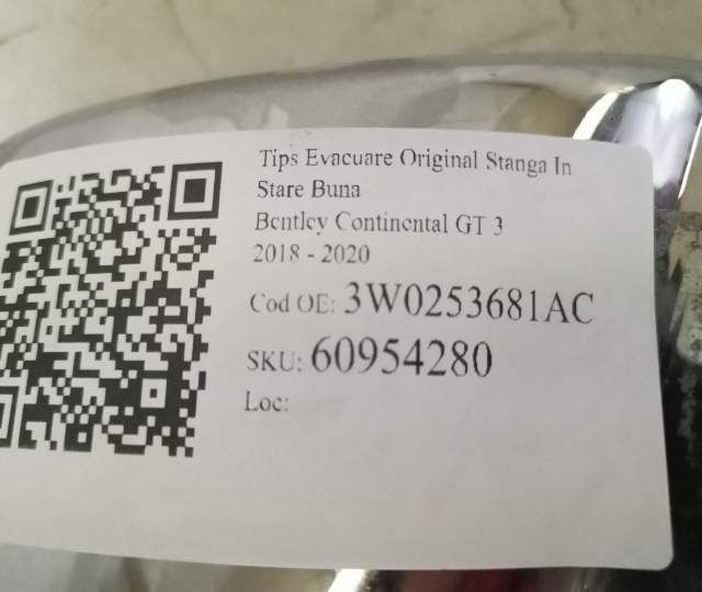 Оригинален изпускателен накрайник Ляв в добро състояние Бентли Контине