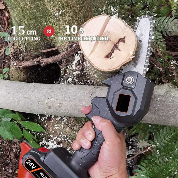 Безчетков Електрически Верижен Трион 24V , Акумулаторна батерия