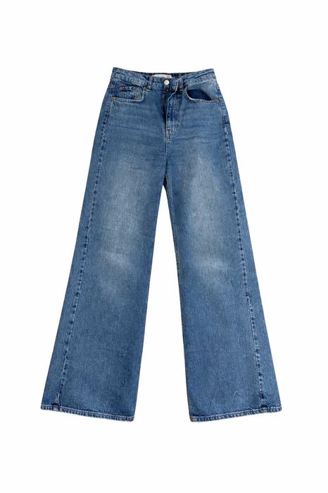 Дамски wide leg дънки