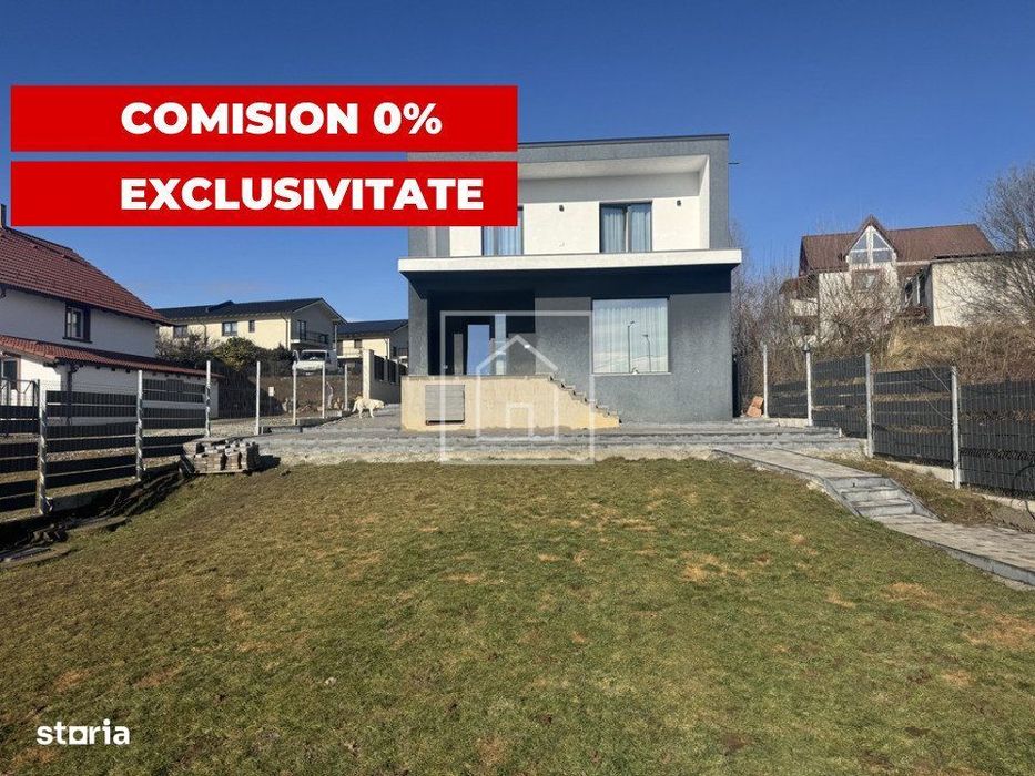 Casa noua mobilata modern 5 camere, 476 mp teren-Cisnadie, Comision 0