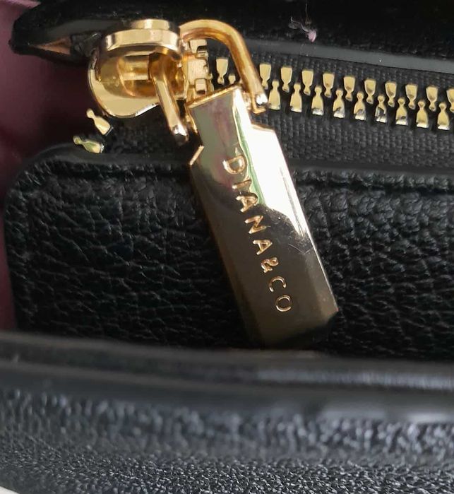 Класическа черна чанта Diana & Co от еко кожа